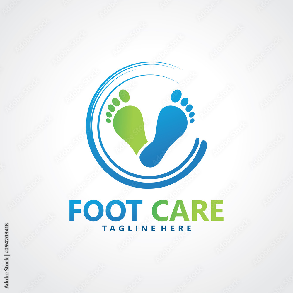 foot logo design template icon vector isolated foot logo design template icon vector isolated