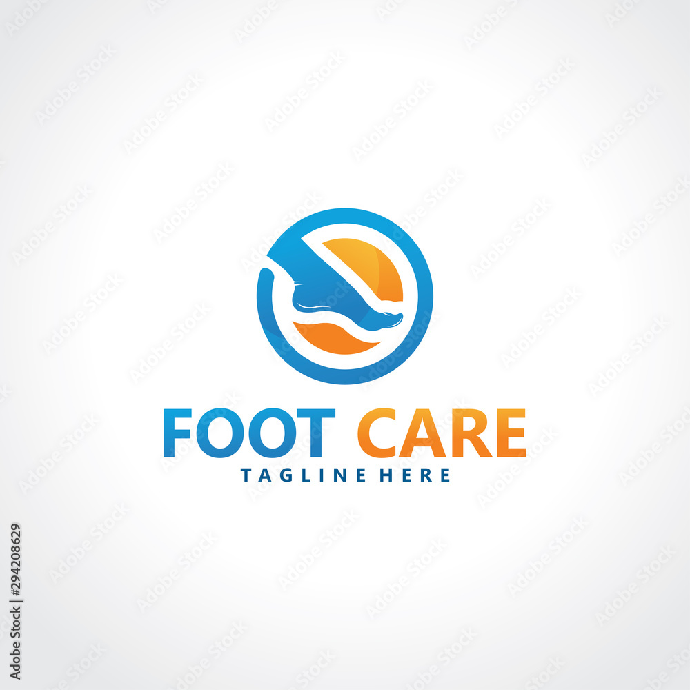 foot logo design template icon vector isolated foot logo design template icon vector isolated