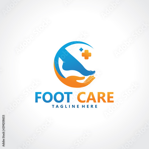 foot logo design template icon vector isolated