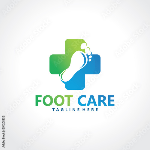 foot logo design template icon vector isolated