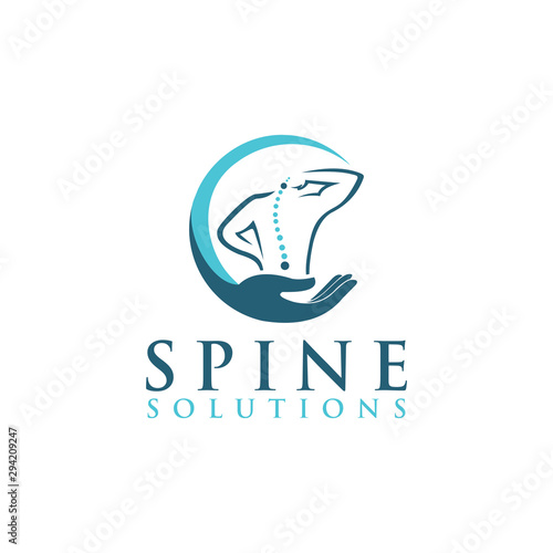 spine logo icon vector isolated design