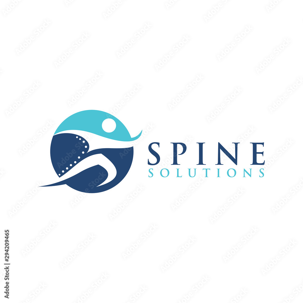 spine logo icon vector isolated design Stock Vector | Adobe Stock