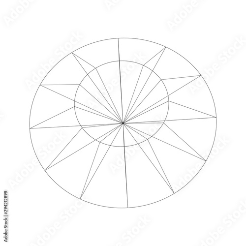 Abstract Geometric Shape. Round Geometric Shapes in High Resolution