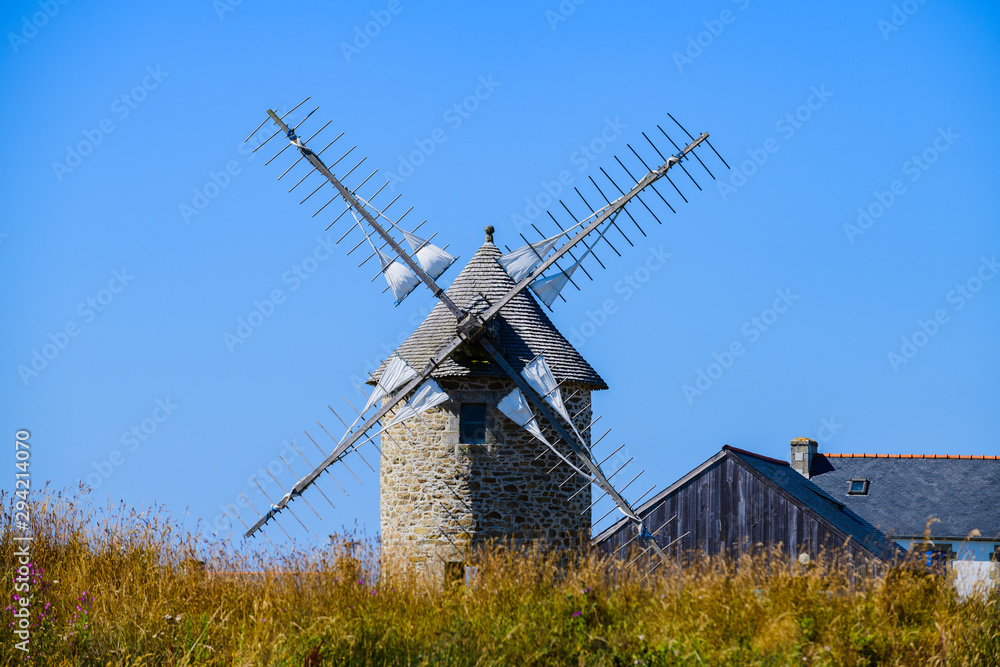 Old Mill on the Crozon Peninsula. Finister. Brittany. France