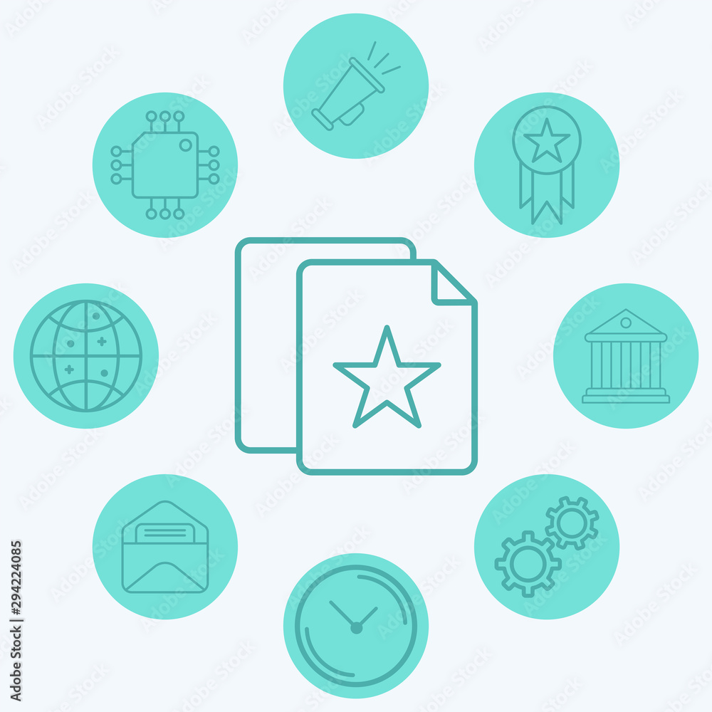 Favorite file vector icon sign symbol Favorite file vector icon sign symbol