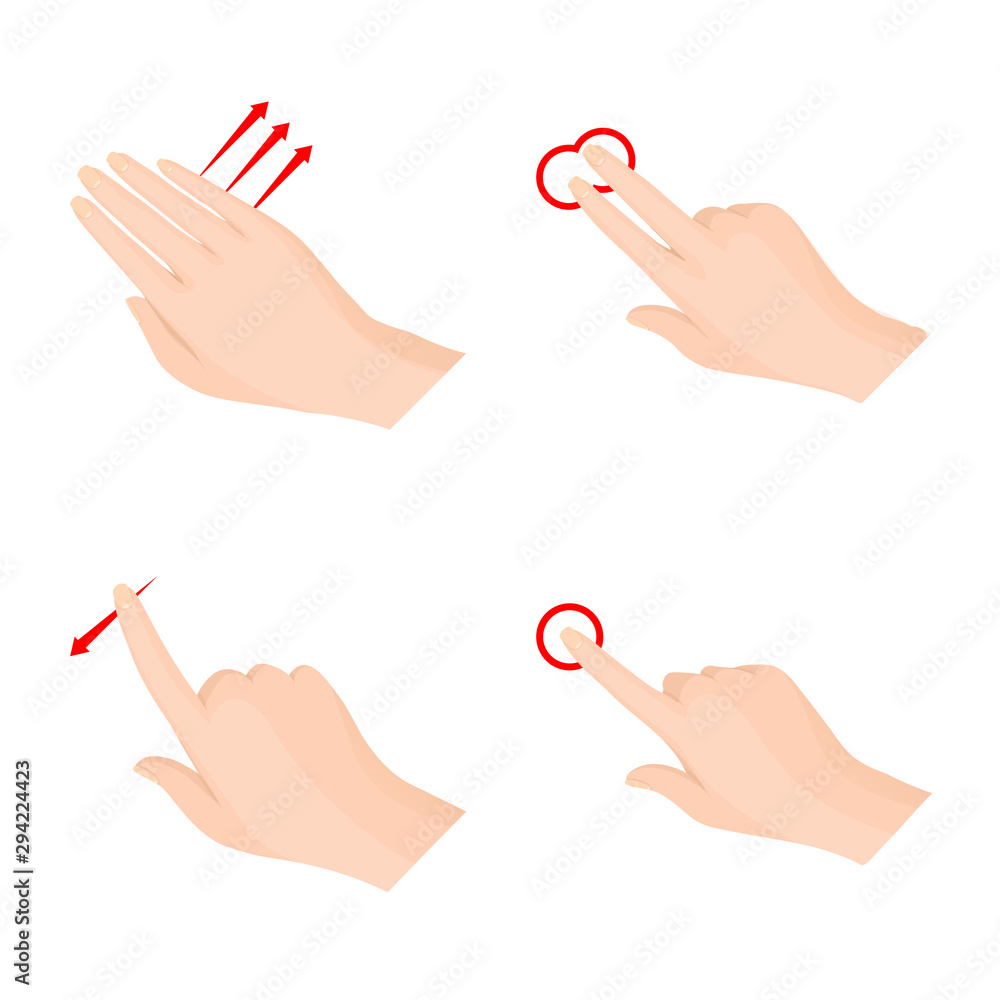 Isolated object of touchscreen and hand logo. Set of touchscreen and touch vector icon for stock. Isolated object of touchscreen and hand logo. Set of touchscreen and touch vector icon for stock.