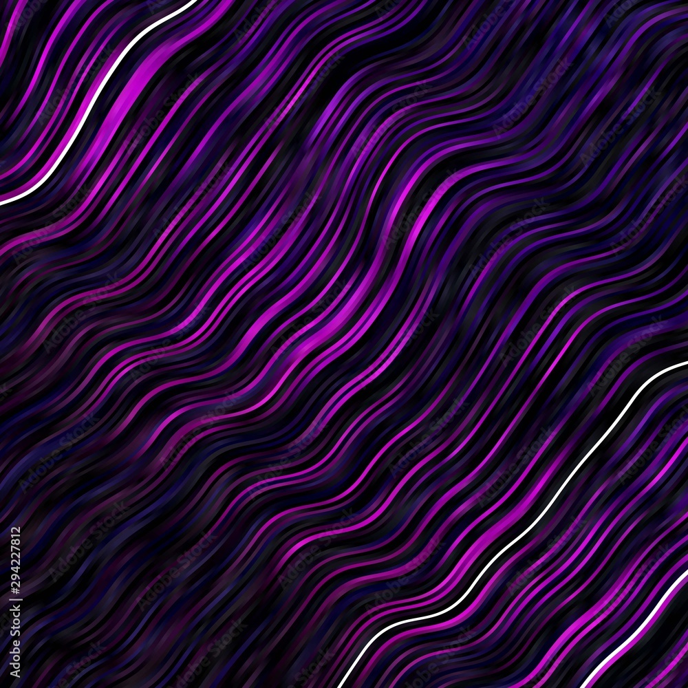 Dark Pink vector texture with curves. Colorful illustration, which consists of curves. Pattern for busines booklets, leaflets