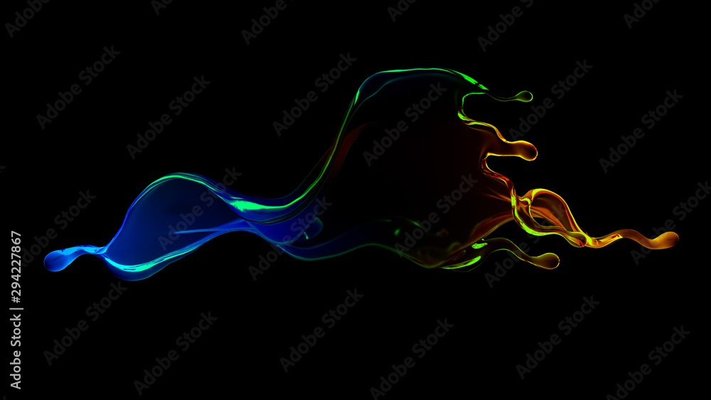 Splash fluid. 3d illustration, 3d rendering. Splash fluid. 3d illustration, 3d rendering.