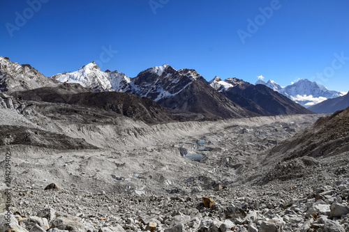 The Khumbu valley in Nepal