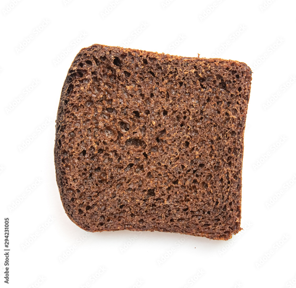 rye bread on a white background, isolate. rye bread on a white background, isolate.