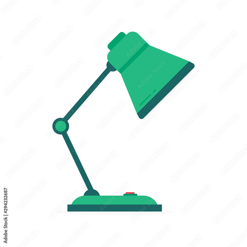 Table lamp icon, flat design style. Desk lamp modern vector illustration. EPS 10. Vector Illustration Table lamp icon, flat design style. Desk lamp modern vector illustration. EPS 10. Vector Illustration