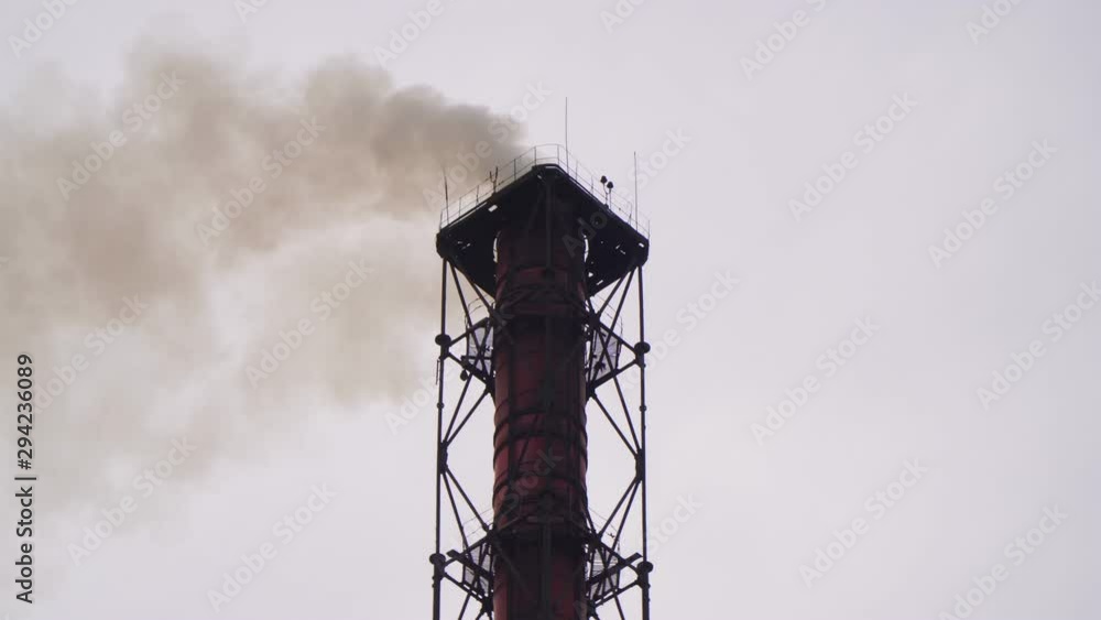 Smoke from the factory chimney. Smoke from the factory chimney.