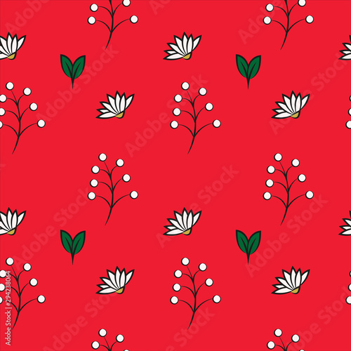 seamless pattern with flowers (ID: 294238064)