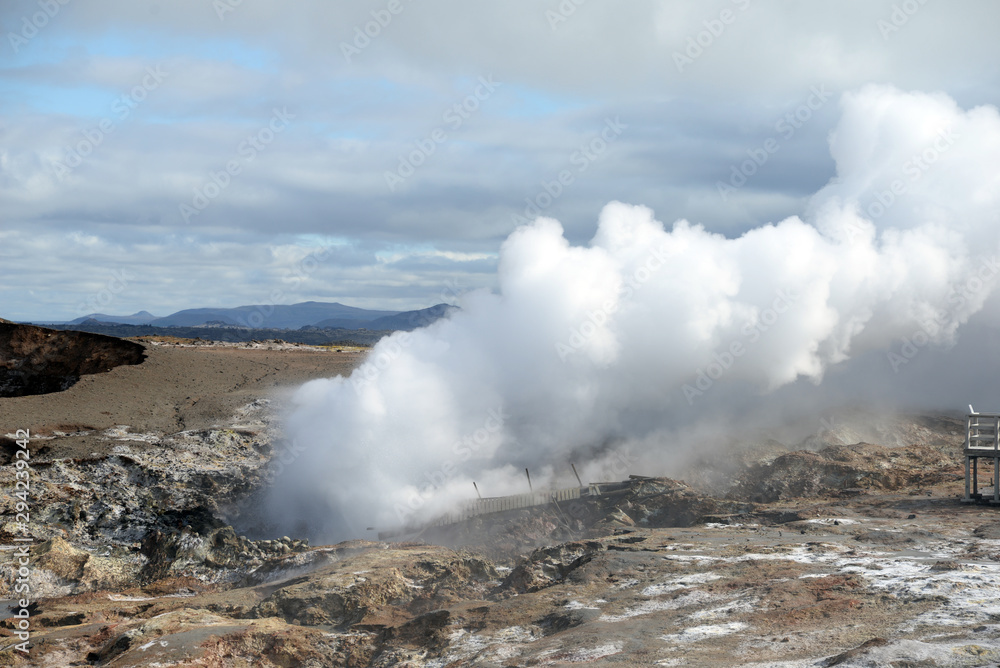 Hochtemperaturgebiet auf der Reykianes-Halbinsel, Island Hochtemperaturgebiet auf der Reykianes-Halbinsel, Island