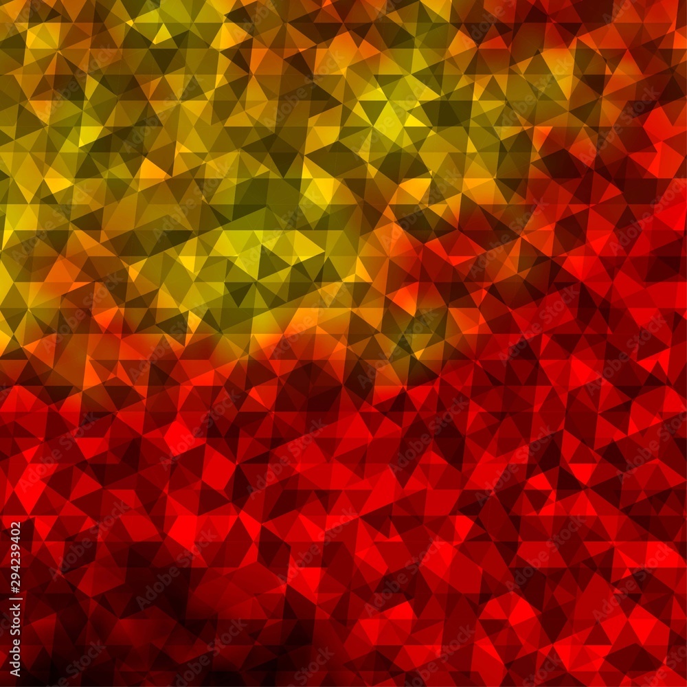 Light Red, Yellow vector background with triangles. Light Red, Yellow vector background with triangles.