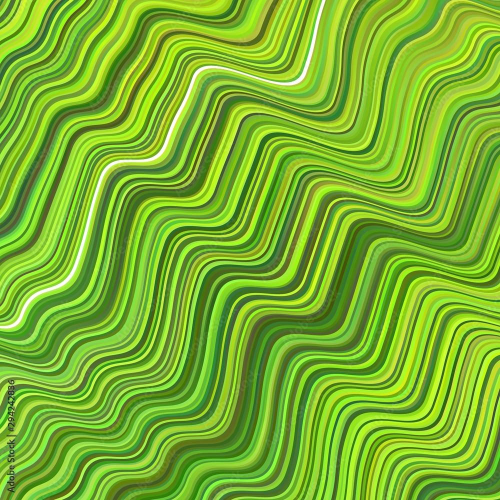 Light Green, Yellow vector texture with wry lines.