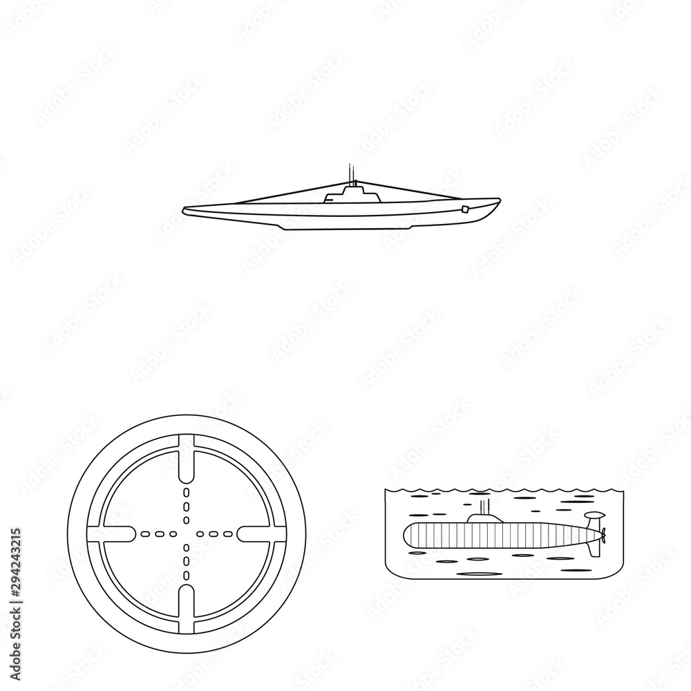 Vector illustration of boat and navy icon. Collection of boat and deep stock vector illustration. Vector illustration of boat and navy icon. Collection of boat and deep stock vector illustration.
