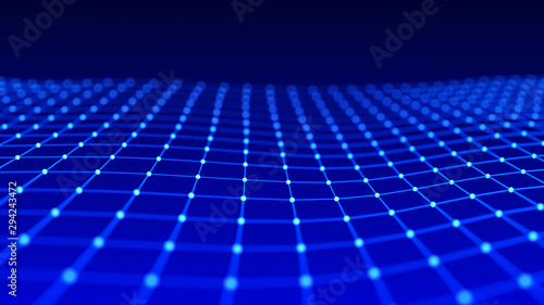 Network connection structure. Abstract technology background. Big data digital background. 3d rendering.