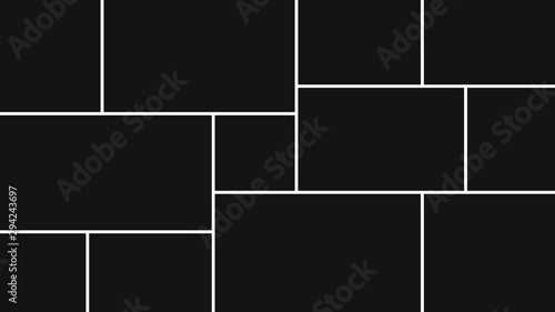 Vector collage frames for photo.