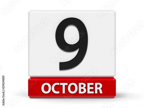 Cubes calendar 9th October