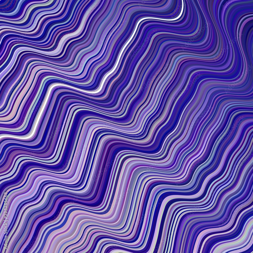Light Purple vector template with bent lines. Light Purple vector template with bent lines.
