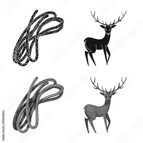 Vector design of traditional and tour sign. Collection of traditional and landmarks vector icon for stock.