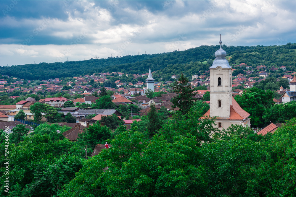 view of the Romanian village