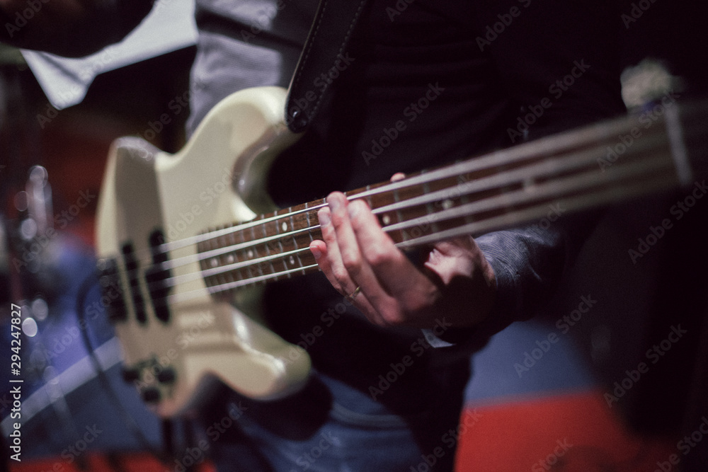 Obraz premium Guitarist, bassist