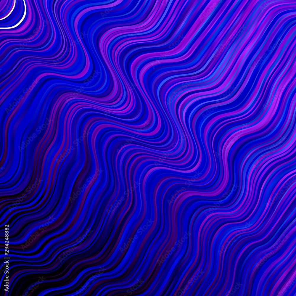 Dark Pink, Blue vector background with bent lines. Colorful illustration with curved lines. Pattern for busines booklets, leaflets Dark Pink, Blue vector background with bent lines. Colorful illustration with curved lines. Pattern for busines booklets, leaflets