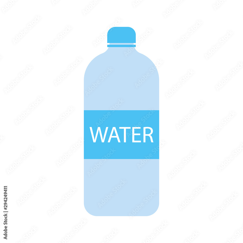 Bottle of water icon isolated on white background. Vector illustration. Bottle of water icon isolated on white background. Vector illustration.
