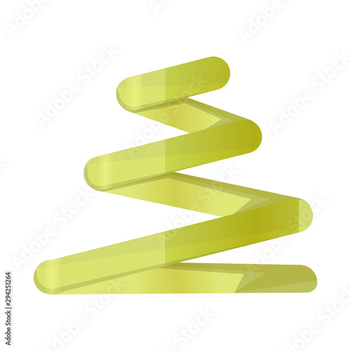 Isolated object of coil and detail symbol. Web element of coil and spiral vector icon for stock.