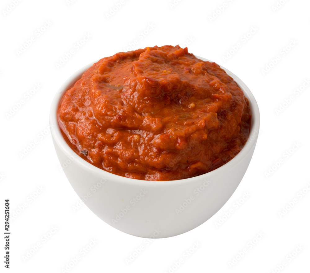 Ajvar or Pindjur Orange Vegetable Spread made from Bell Peppers Ajvar or Pindjur Orange Vegetable Spread made from Bell Peppers