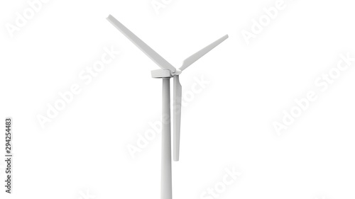 3d rendering, 3d illustration, wind power plant.