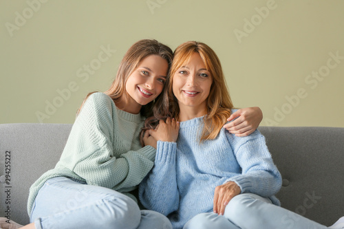 Happy mother and daughter s...