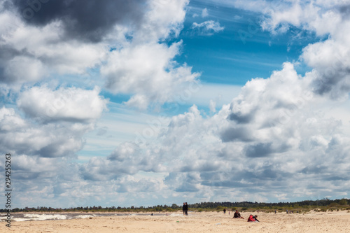 Wallpaper Mural clouded beach, Gdańsk, Poland Torontodigital.ca