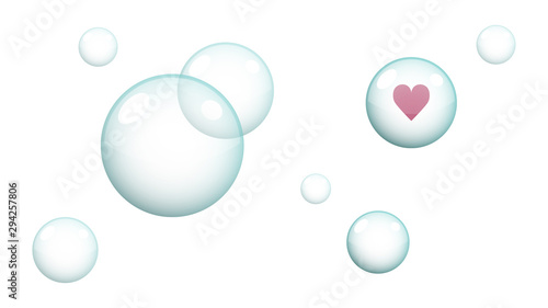 Heart icon vector design. Heart button