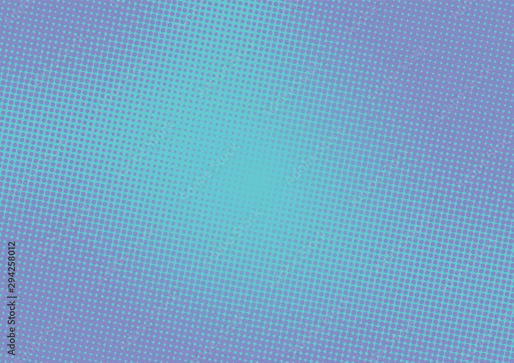Abstract Blue pop art background with halftone dots in retro comic style Abstract Blue pop art background with halftone dots in retro comic style