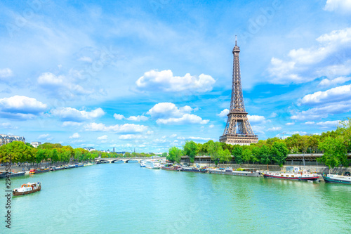 Photography View of Paris with Eiffel tower