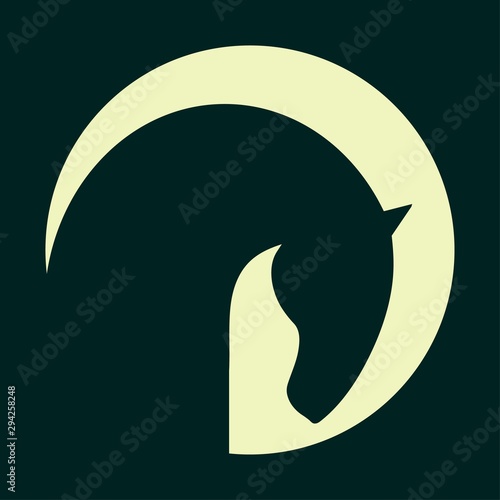 Horse symbol vector