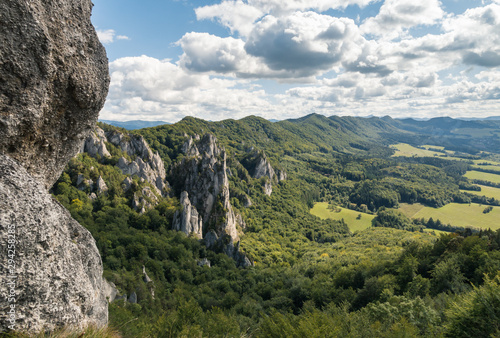 limestone rock formation at Sulov Rocks (Sulovske skaly) in Slovakia © Patrik Stedrak