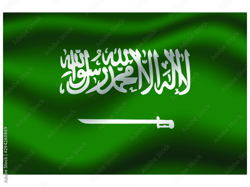 Saudi Arabia national flag, isolated on background. original colors and proportion. Vector illustration symbol and element, for travel and business from countries set Saudi Arabia national flag, isolated on background. original colors and proportion. Vector illustration symbol and element, for travel and business from countries set