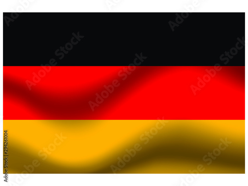 Germany national flag  isolated on background. original colors and proportion. Vector illustration symbol and element  for travel and business from countries set