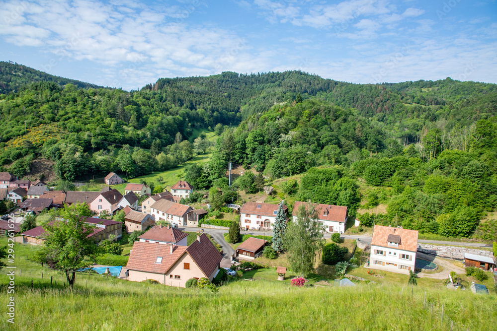 scenic view to small village Rombach le France