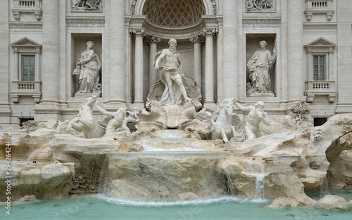Trevi fountain detail Rome italy