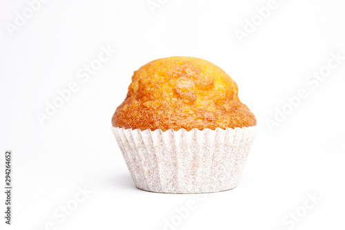 Tableau sur toile MUFFIN ON WHITE BACKGROUND