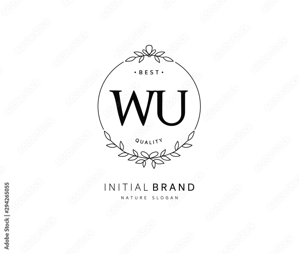 W U WU Beauty vector initial logo, handwriting logo of initial signature, wedding, fashion, jewerly, boutique, floral and botanical with creative template for any company or business. W U WU Beauty vector initial logo, handwriting logo of initial signature, wedding, fashion, jewerly, boutique, floral and botanical with creative template for any company or business.