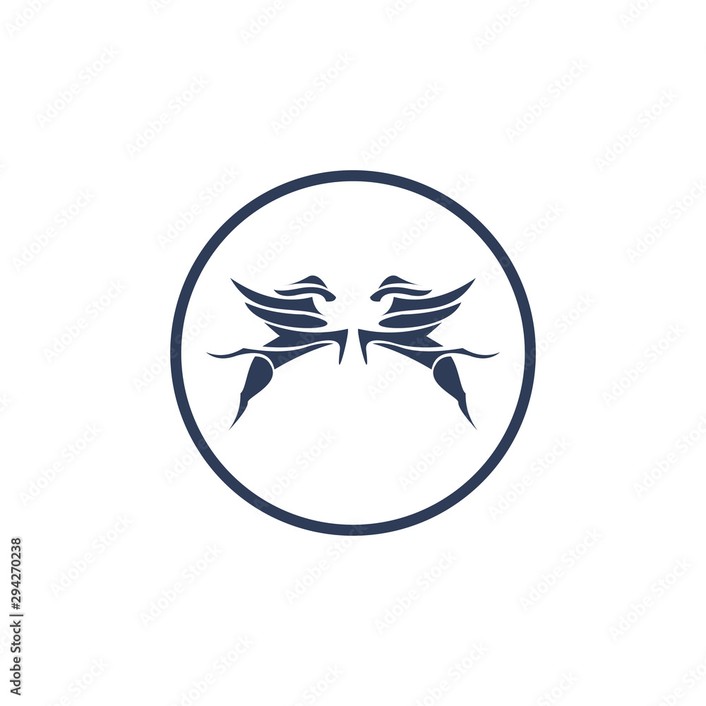 Horse abstract vector logo template Horse abstract vector logo template