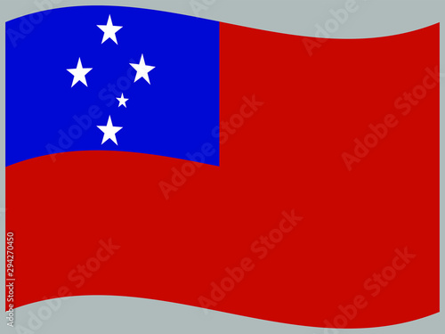 Samoa Waving national flag, isolated on background. original colors and proportion. Vector illustration symbol and element, for travel and business from countries set Free Download Samoa Waving national flag, isolated on background. original colors and proportion. Vector illustration symbol and element, for travel and business from countries set - GFXLoad