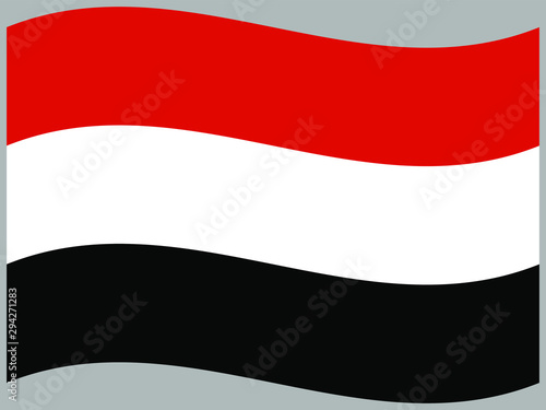 Free Download Yemen Waving national flag, isolated on background. original colors and proportion. Vector illustration symbol and element, for travel and business from countries set - GFXLoad