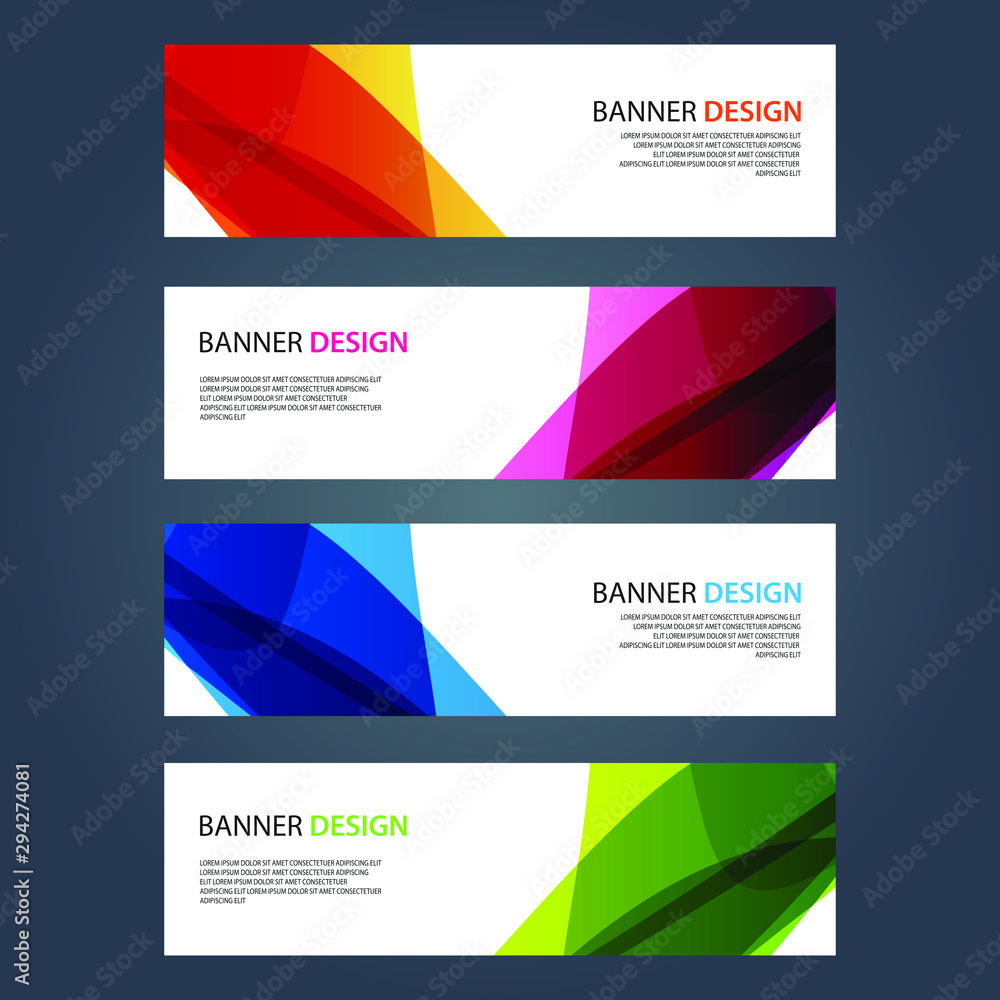 Fototapeta premium Vector Abstract design banner web template